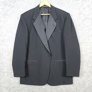 Neil Allyn Formal Collection Blazer Black Size‎ 43R 100% Wool 1-Button FLAWS